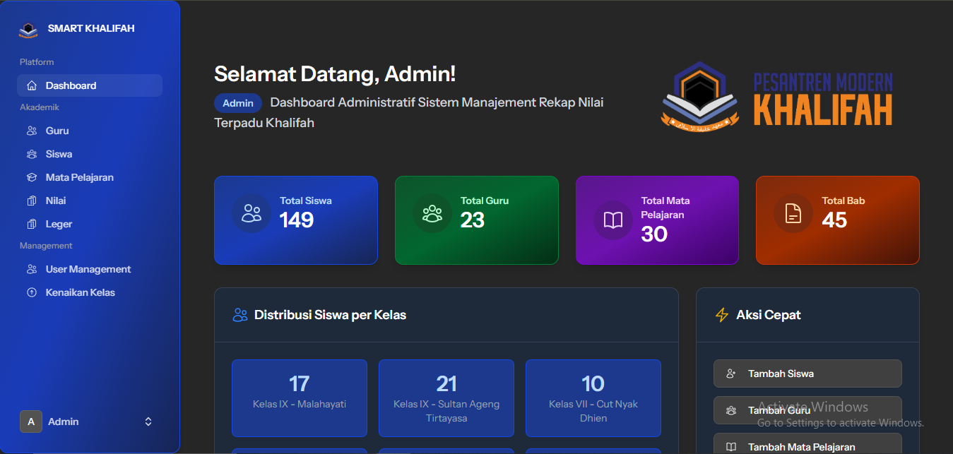 Aplikasi Pengelolaan Nilai Siswa